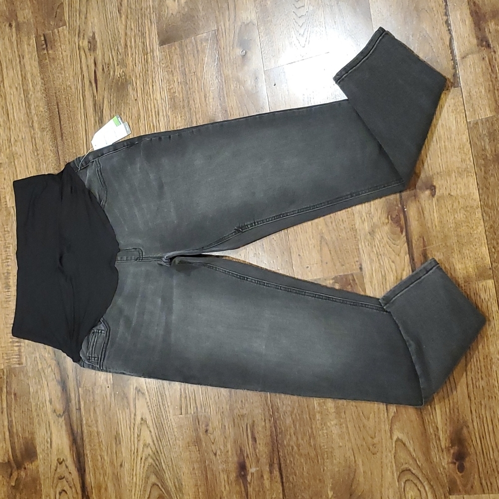 Womens Time & Tru black maternity skinny jeans size M(8/10)